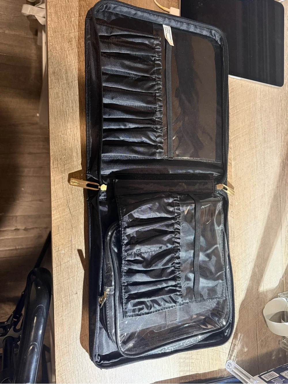 Tartan + Twine Black Makeup Cosmetic Organizer Case